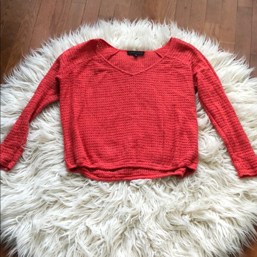Chic crop/loose sweater